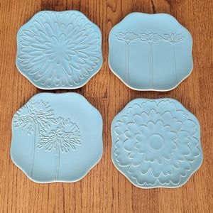 Department 56 - Floral Dessert/Salad Plates (Set of 4)